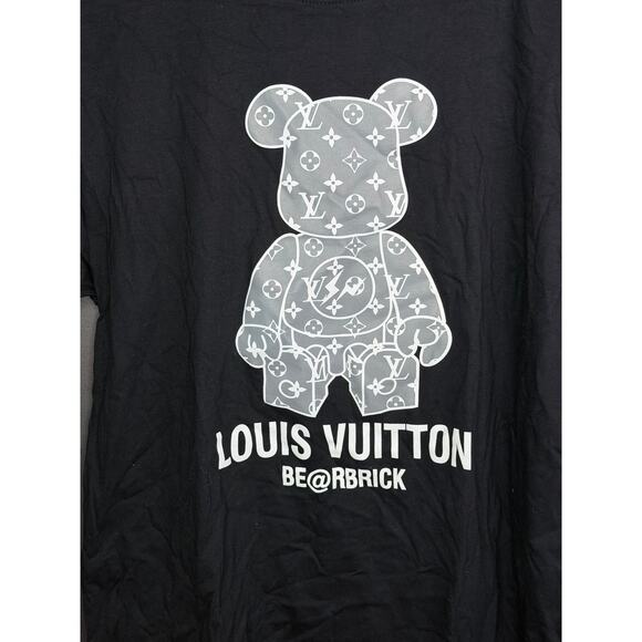 Louis Vuitton Bearbrick Graphic Logo Black T Shirt Size XL New With Packaging - Picture 3 of 7